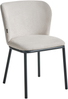 Esszimmerstuhl 2er Set ARTESIA Stoff Hellbeige Bild 4
