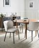 Esszimmerstuhl 2er Set ARTESIA Stoff Hellbeige Bild 3