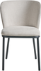 Esszimmerstuhl 2er Set ARTESIA Stoff Hellbeige Bild 5