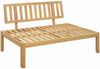 vidaXL Mittelsofa Einheit Helles Akazie und Dunkelgrau Akazienholz 3418153 Bild 5