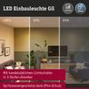 Paulmann No. 93385 LED Einbauleuchten Set Gil 6W IP44 2700K Weiß Eisen gebürstet 3-Step dimmbar Bild 3
