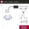 Paulmann No. 93385 LED Einbauleuchten Set Gil 6W IP44 2700K Weiß Eisen gebürstet 3-Step dimmbar Bild 5