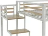 Vente-unique - JOGUI Bett Metall Weiß - B 198 cm x H 197 cm x L 260,5 cm Bild 4