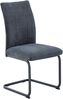 Hela Tische, 2er Set Esszimmerstuhl Augusta, Webstoff Chenille Anthrazit, XL Sitzbreite, NOSAG Polsterung, Gestell in STOFFFARBE, 140kg belastbar Bild 2