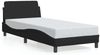 vidaXL Bettgestell mit Kopfteil "Dover" Schwarz 90x200 cm Stoff 373107 Bild 2