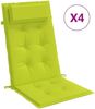 vidaXL Hochlehner-Auflagen 4 Stk. Knallgrün Oxford-Gewebe 361908 Bild 2