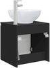 vidaXL Wandmontierte Waschtisch Schwarz 49,5 x 44,5 x 65 cm 890443 Bild 5