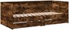 vidaXL Tagesbett mit Schubladen ohne Matratze Räuchereiche 100x200 cm 3280843 Bild 3