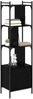 vidaXL Bücherregal Schwarz Eichen-Optik 44,5 x 30 x 154,5 cm 882154 Bild 3