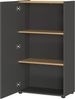 Germania Aktenschrank 2232-549 GW-Adrano, in Graphit/Navarra-Eiche-Nb, grifflose Optik, 61 x 110 x 34 cm (BxHxT) Bild 3