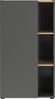 Germania Aktenschrank 2232-549 GW-Adrano, in Graphit/Navarra-Eiche-Nb, grifflose Optik, 61 x 110 x 34 cm (BxHxT) Bild 2