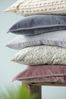 Ib Laursen - Kissenbezug Grau Purple Ash 52x52cm Samt Velour 6230-84 Kissenhülle Bild 4