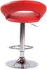 Barhocker MEKIM - Kunstleder Rot 53x47x80 cm Silber | Barstuhl Höhenverstellbar Mit Lehne Drehbar Tresenhocker Tresenstuhl Kneipenhocker Kneipenstuhl Bild 5