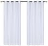 Jibenhome Outdoorgardine TerrassenGardine Ösen Outdoorvorhang Halftransparent Wasserdicht, für Veranda,Rasen,Hof Bild 2