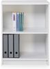 LILLY Regal Weiß - Modernes Bücherregal mit 2 offenen Fächern - Vielseitiges Büro Aktenregal Standregal mit viel Stauraum - 60 x 78 x 28 cm (B/H/T) Bild 2