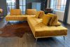 KAWOLA Sofa WIOLO Ecksofa velvet cognac 80 x 240 x 350 cm Bild 5