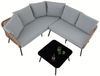 IDIMEX Gartenlounge-Set JAKARTA, Balkon Lounge Set klein Ecklounge mit Beistelltisch braun/grau Bild 4