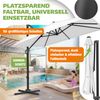 KESSER® Sonnenschirm Ampelschirm SUN XL 300 x 300 cm Inkl. Abdeckung +Windsicherung Drehbar Neigbar Kippbar Marktschirm Groß 360° Rotation, Gartenschirm mit Kurbel Sonnenschutz UV50+ Weiß, Ohne LED Bild 4