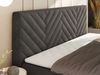 Boxspringbett AVERTA 160 x 200 cm mit Bettkasten und Topper, Doppelbett mit Bonnell-Federkernmatratze, gepolstertem Kopfteil, Stauraum, modernes Schlafzimmer Bett - Dunkelgrau Velvet - H4 Bild 4