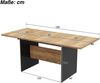 Esstisch (1-St, 140-180/80/75 cm), Tischplatte erweiterbar, Esszimmertisch, Tischplatte aus MDF, Holzoptik Bild 5