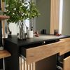 Schminktisch Sherry Anthrazit/Goldkraft Eiche 90 cm mit Spiegel Vicco Bild 5