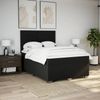 vidaXL Boxspringbett mit Matratze Schwarz 140x200 cm Stoff 3292813 Bild 4