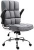 Bürostuhl HWC-J21, Chefsessel Drehstuhl Schreibtischstuhl, höhenverstellbar ~ Stoff/Textil grau Bild 5