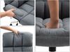Bürostuhl HWC-J21, Chefsessel Drehstuhl Schreibtischstuhl, höhenverstellbar ~ Stoff/Textil grau Bild 4