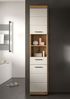 welltime Hochschrank SIENA, Breite 37cm, 2 Tür, 1 Schubkasten, 2 offene Fächer, MDF-Front (1-St, TOPSELLER) in verschiedenen Farben erhältlich, Badmöbel, Badschrank, Schrank, Bad Bild 2
