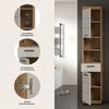 welltime Hochschrank SIENA, Breite 37cm, 2 Tür, 1 Schubkasten, 2 offene Fächer, MDF-Front (1-St, TOPSELLER) in verschiedenen Farben erhältlich, Badmöbel, Badschrank, Schrank, Bad Bild 3
