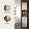 welltime Hochschrank SIENA, Breite 37cm, 2 Tür, 1 Schubkasten, 2 offene Fächer, MDF-Front (1-St, TOPSELLER) in verschiedenen Farben erhältlich, Badmöbel, Badschrank, Schrank, Bad Bild 4