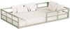 Bodenbett aus Metall Minno Greige 205 x 125 cm ohne Matratze Vitalispa Bild 5