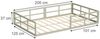 Bodenbett aus Metall Minno Greige 205 x 125 cm ohne Matratze Vitalispa Bild 2