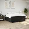 vidaXL Boxspringbett mit Matratze Schwarz 180x200 cm Stoff 3285396 Bild 2