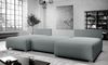 AX LIVING Ecksofa mit Schlaffunktion Ederra U 300 cm breit – hellgrau Stoff Bild 3
