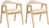 Esszimmerstuhl 2er Set ONECO Holz Hellbraun Bild 4