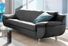 TRENDMANUFAKTUR 3-Sitzer Rondo, Breite 207 cm, breite Armlehnen, Füße chromfarben, Big-Sofa wahlweise mit Federkern, in verschiedenen Bezügen bestellbar Bild 2