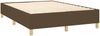 Boxspringbett mit Matratze Stoff Dunkelbraun 140x190 cm, Härtegrad: H2 [3128840] Bild 4
