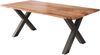 Esstisch Baumkante massiv Akazie natur 220 x 100 schwarz X-Gestell NICK 163999884 Bild 2