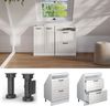 Küchenschrank für Dachschrägen R-Line Weiß Landhaus 60 cm mit 2 Schubladen Vicco Bild 2