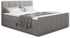 Boxspringbett Star Lux mit Fußteil, 2 Bettkästen und Matratzentopper - Doppelbett mit Topper, Bonell-Matratze, Polsterbett, Bett (Grau (Inari 91), 140 x 200 cm) Bild 4
