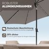 Sekey Solar-LED Sonnenschirm 300cm mit 40 LED, Windfester Gartenschirm UV 50+, Alu-Sonnenschirm mit Kurbel für Terrasse Balkon Garten Bild 2