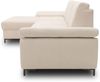 DOMO Collection Capelo FK, Ecksofa mit Schlaffunktion, mit Armlehnfunktion, Federkern, Microfaser creme, 160 x 297 cm Bild 3