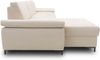 DOMO Collection Capelo FK, Ecksofa mit Schlaffunktion, mit Armlehnfunktion, Federkern, Microfaser creme, 160 x 297 cm Bild 4
