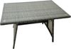 Fimous Hoher Rücken Rattan Ecksofa Set Esstisch Gartenmöbel Dunkelgrau gemischt Linke Option Bild 3