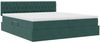 vidaXL Aufbewahrungsbett mit Matratze Dunkelgrün 100 x 200 cm 3370994 Bild 5