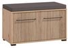INOSIGN Garderoben-Set Landes Flurmöbel, Dielenmöbel, Flurschrank, Flurgarderobe Br= 134,5 cm, (Komplett-Set, 3-St), Front Artisan Eiche mit dekorativen schwarzen Streifen Bild 4