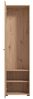 INOSIGN Garderoben-Set Landes Flurmöbel, Dielenmöbel, Flurschrank, Flurgarderobe Br= 134,5 cm, (Komplett-Set, 3-St), Front Artisan Eiche mit dekorativen schwarzen Streifen Bild 3