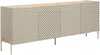 Vente-unique - TASIBA Sideboard Holz, Platte BeigeBeige - B 41 cm x H 77 cm x L 200 cm Bild 3