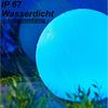 BONETTI LED Kugelleuchte LED Solar Gartenkugel – schwimmfähige Außenleuchte mit Farbwechsel, LED fest integriert, 8 Farben (rot, grün, blau, gelb, lila, hellblau, pink und weiß), IP67 Solarleuchte, Deko Garten, Teich, Pool, Terrasse, solarbetrieben Bild 4